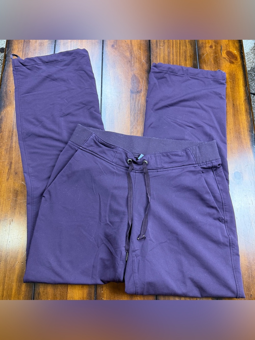 THLETA Dark Purple Drawstring  Pants Women’s